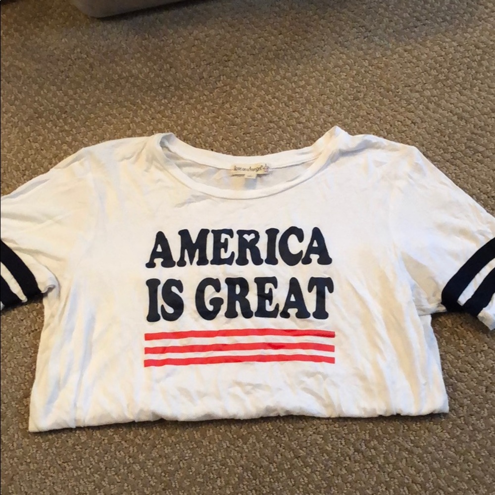Plain white American tee